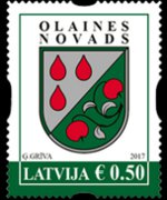 Latvia 2015 - set Coat of arms: 0,50 €