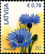 Lettonia 2014 - serie Fiori: 0,78 €