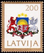 Lettonia 1991 - serie Stemma: 200 k