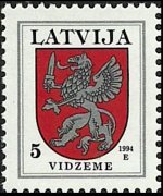 Latvia 1994 - set Coat of arms: 5 s