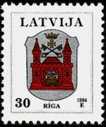 Lettonia 1994 - serie Stemmi: 30 s