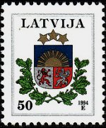 Lettonia 1994 - serie Stemmi: 50 s