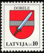 Lettonia 2002 - serie Stemmi: 10 s