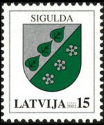 Latvia 2002 - set Coat of arms: 15 s