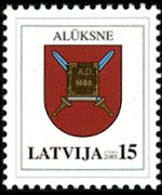 Lettonia 2002 - serie Stemmi: 15 s