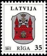 Lettonia 2002 - serie Stemmi: 35 s
