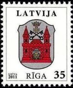 Lettonia 2002 - serie Stemmi: 35 s