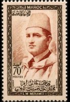 Marocco 1956 - serie Sultano Mohammed V: 70 fr