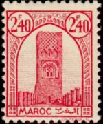 Marocco 1943 - serie Torre di Hassan: 2,40 fr