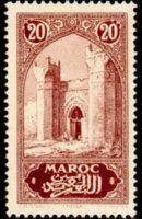 Marocco 1923 - serie Monumenti: 20 c