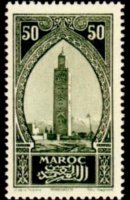 Marocco 1923 - serie Monumenti: 50 c