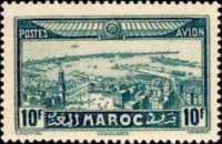 Marocco 1933 - serie Vedute cittadine: 10 fr