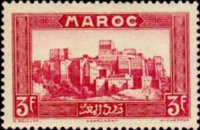 Marocco 1933 - serie Vedute: 3 fr