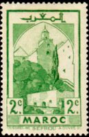 Marocco 1939 - serie Paesaggi e monumenti: 2 c