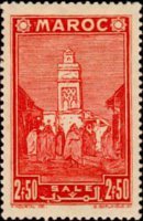 Marocco 1939 - serie Paesaggi e monumenti: 2,50 fr