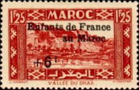 Marocco 1939 - serie Paesaggi e monumenti: 1,25 fr + 6 fr