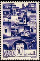 Marocco 1947 - serie Vedute cittadine: 30 c