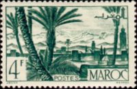 Marocco 1947 - serie Vedute cittadine: 4 fr