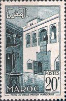 Marocco 1952 - serie Vedute: 20 fr