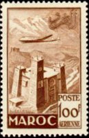 Marocco 1952 - serie Vedute: 100 fr