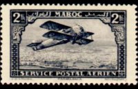 Marocco 1922 - serie Aereo su Casablanca: 2 fr