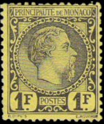 Monaco 1885 - serie Principe Carlo III: 1 fr