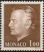 Monaco 1974 - set Prince Rainier III: 1,00 fr