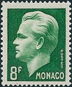 Monaco 1950 - set Prince Rainier III: 8 fr