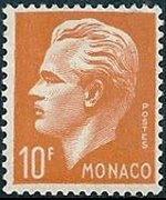 Monaco 1950 - serie Principe Ranieri III: 10 fr