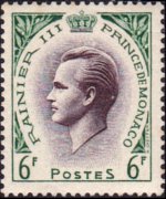 Monaco 1955 - set Prince Rainier III: 6 fr