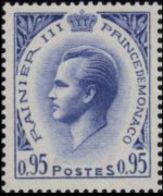 Monaco 1955 - set Prince Rainier III: 0,95 fr