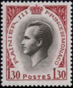 Monaco 1955 - set Prince Rainier III: 1,30 fr