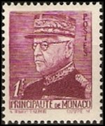 Monaco 1941 - serie Principe Luigi II: 1 fr