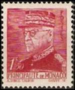 Monaco 1941 - serie Principe Luigi II: 1,50 fr
