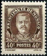 Monaco 1933 - set Prince Louis II: 40 c