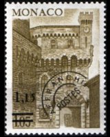 Monaco 1976 - serie Torre dell'orologio: 1,15 fr su 1,05 fr