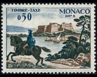 Monaco 1960 - serie Mezzi postali: 0,50 fr