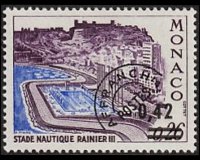 Monaco 1962 - serie Stadio nautico: 0,42 fr su 0,26 fr