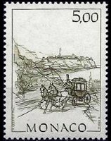Monaco 1984 - serie Vedute: 5,00 fr