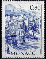Monaco 1984 - serie Vedute: 0,80 fr