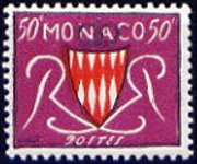Monaco 1954 - set Coat of arms: 50 c