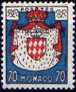 Monaco 1954 - serie Stemma: 70 c