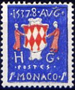 Monaco 1954 - set Coat of arms: 1 fr