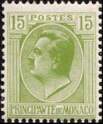 Monaco 1924 - set Prince Louis II: 15 c