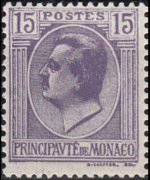 Monaco 1924 - set Prince Louis II: 15 c