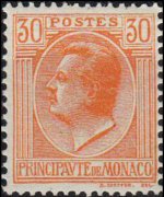 Monaco 1924 - serie Principe Luigi II: 30 c