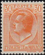 Monaco 1924 - serie Principe Luigi II: 30 c