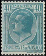 Monaco 1924 - serie Principe Luigi II: 40 c