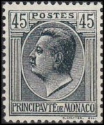 Monaco 1924 - serie Principe Luigi II: 45 c