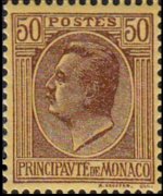 Monaco 1924 - set Prince Louis II: 50 c